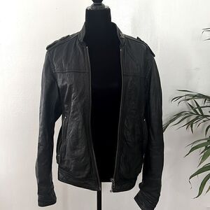 H&M faux leather jacket EUC